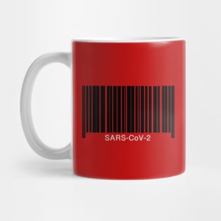 Coronavirus, quarantine, social distance barcode Mug